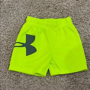 Neon UA shorts